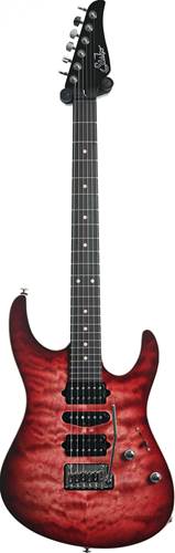 Suhr Modern Quilt Faded Trans Wine Red Burst 86465 Suhr Modern Quilt Faded Trans Wine Red Burst 86465