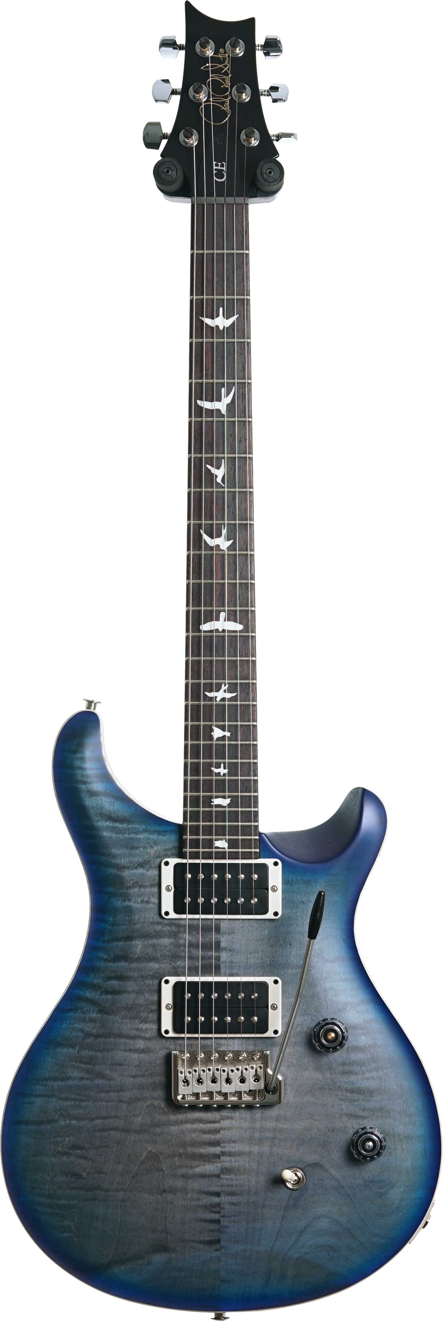 PRS CE24 Satin Faded Grey Black Blue Burst #0375648