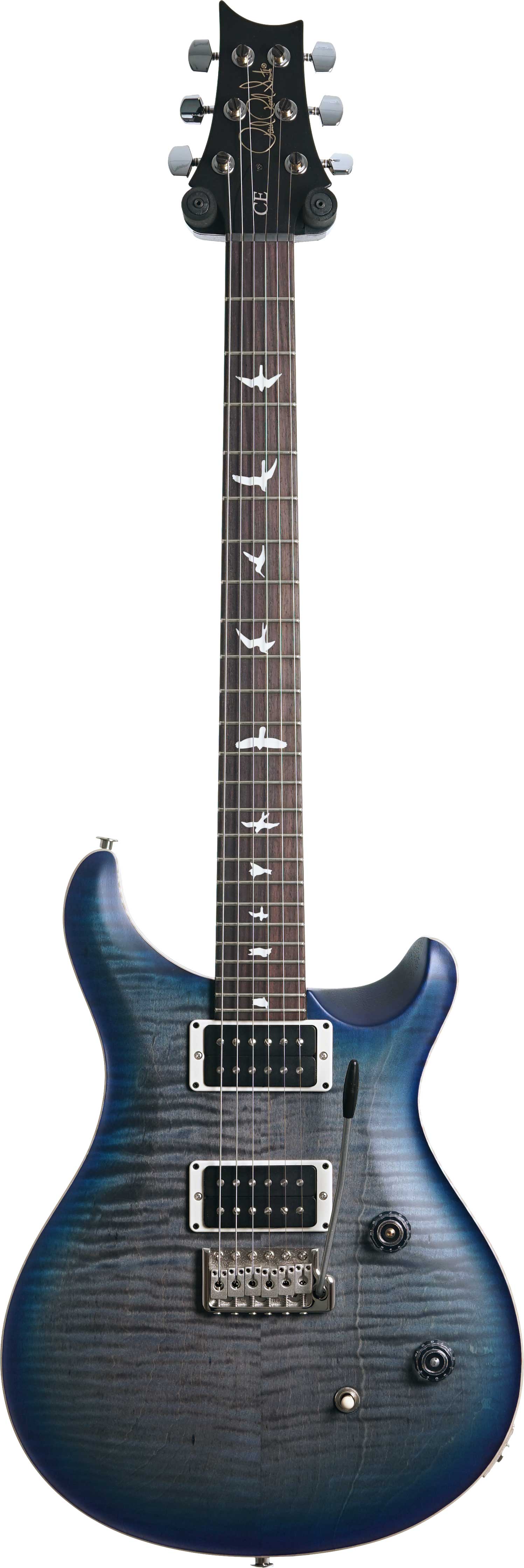 PRS CE24 Satin Faded Grey Black Blue Burst #0384411