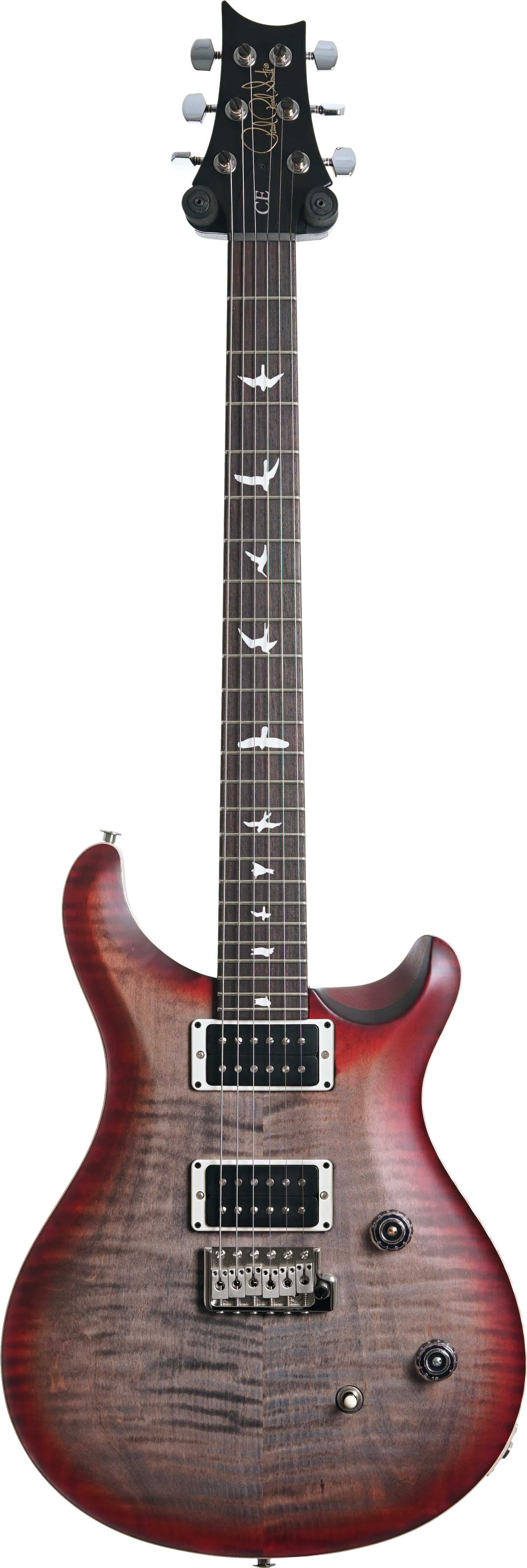PRS CE 24 Satin Faded Grey Black Cherry Burst (Ex-Demo) #0376812