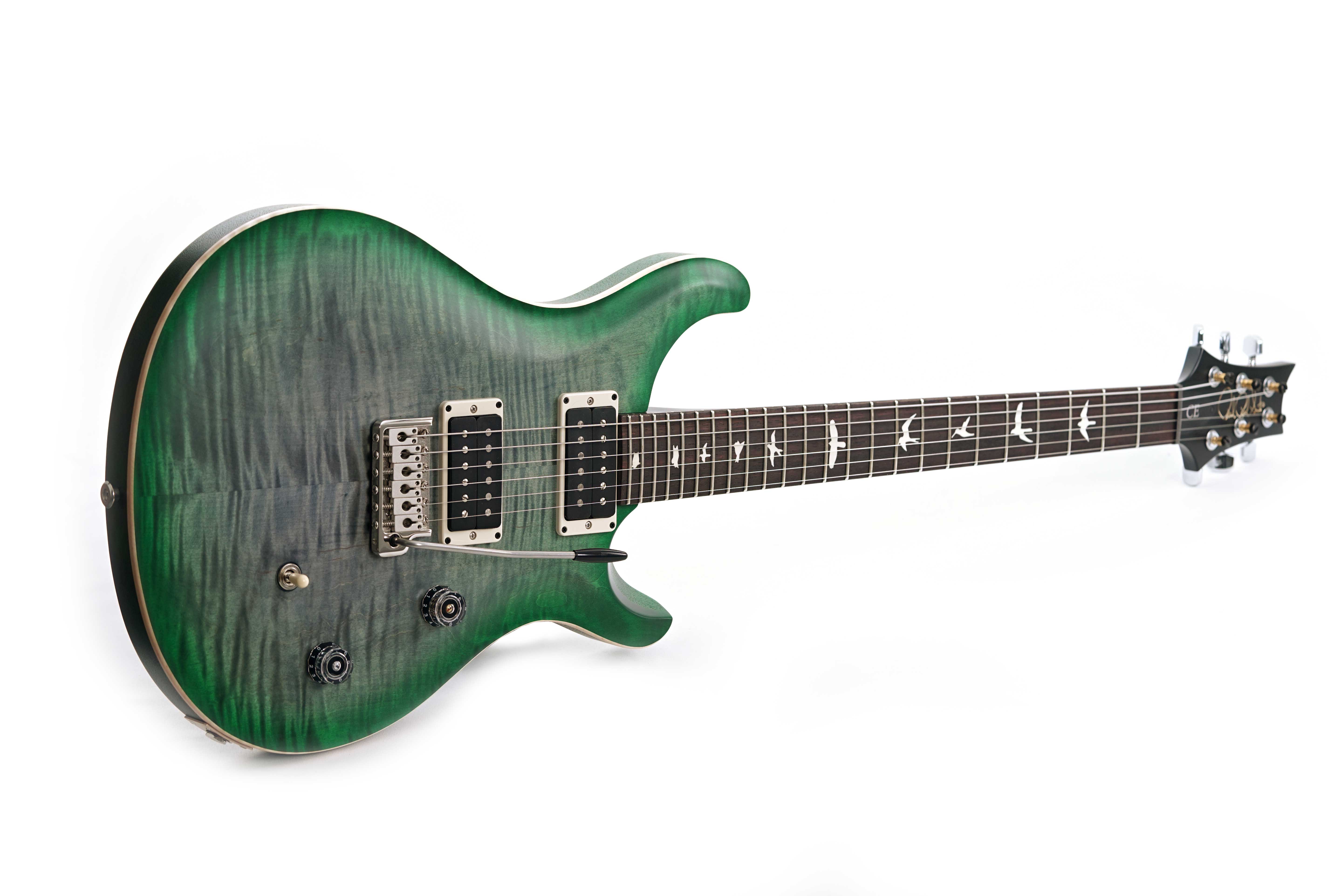 PRS CE24 Satin Faded Grey Black Jade Burst #0367275