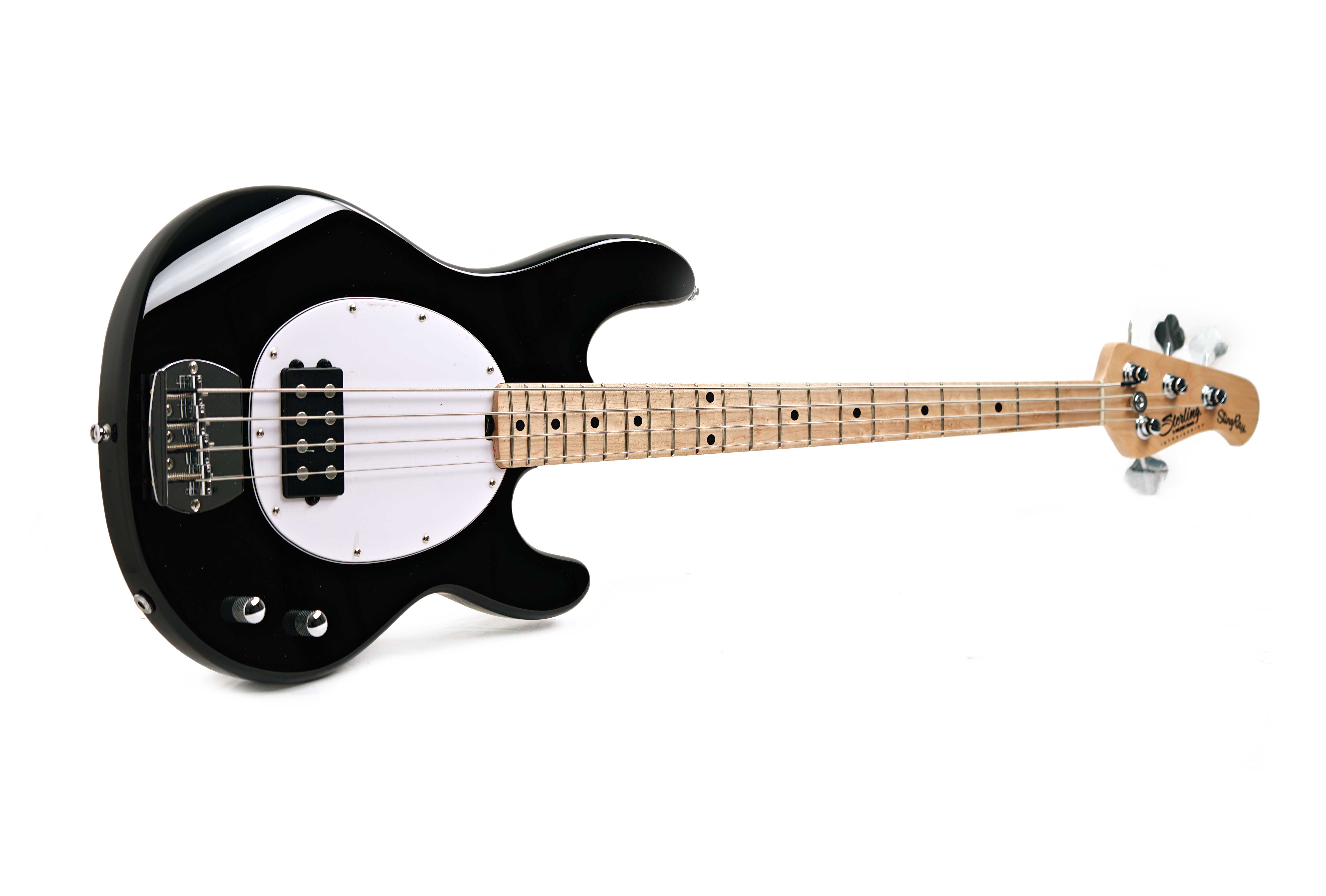 Music Man Sterling Intro Series Stingray Ray2 Black Maple Fingerboard (Ex-Demo) #W113423