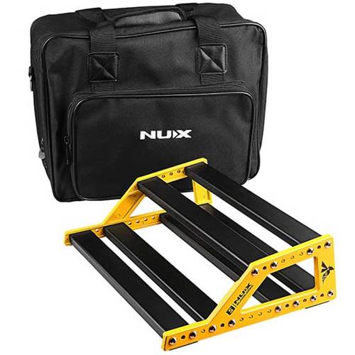 NUX Small Bumblebee Pedalboard with Bag and Accessories NUX Small Bumblebee Pedalboard with Bag and Accessories