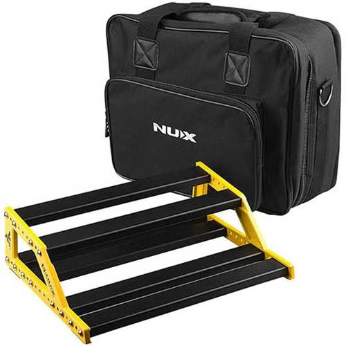 NUX Medium Bumblebee Pedalboard with Bag and Accessories NUX Medium Bumblebee Pedalboard with Bag and Accessories