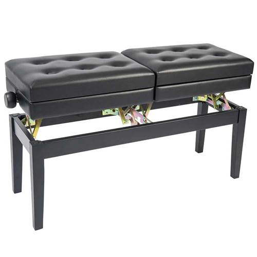 Kinsman Double Piano Bench with Storage - Satin Black Kinsman Double Piano Bench with Storage - Satin Black