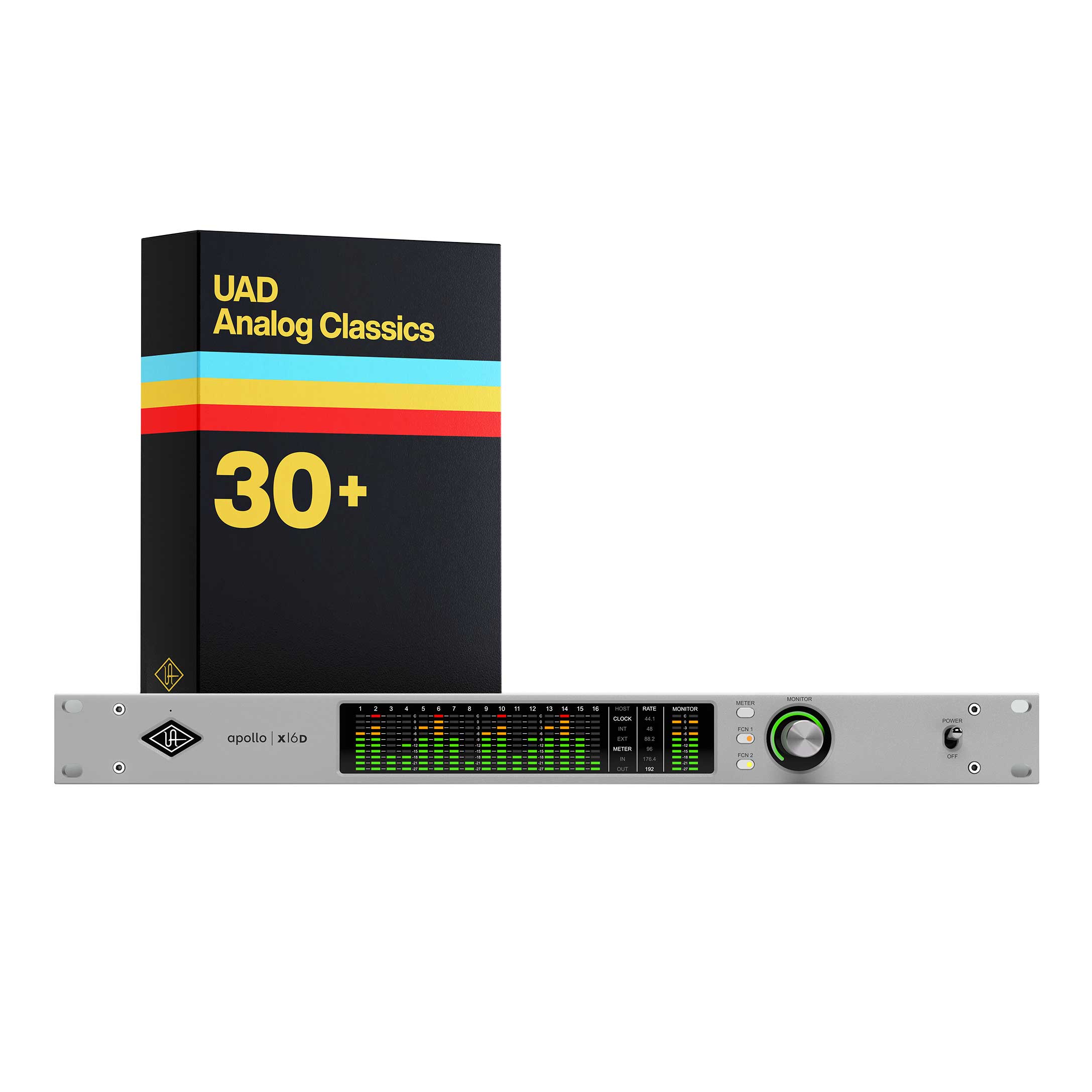 Universal Audio Apollo x16D with UAD Analog Classics Thunderbolt Audio Interface with Dante