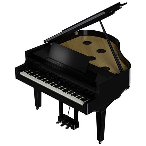 Roland GP-9M-PE Polished Ebony Luxury Grand with Moving Keys & Flagship Technology Roland GP-9M-PE Polished Ebony Luxury Grand with Moving Keys & Flagship Technology
