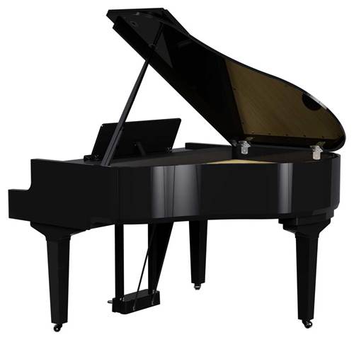 Roland GP-9M-PE Polished Ebony Luxury Grand with Moving Keys & Flagship Technology Roland GP-9M-PE Polished Ebony Luxury Grand with Moving Keys & Flagship Technology