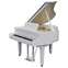 Roland GP-9M-PW Polished White Luxury Grand with Moving Keys & Flagship Technology  Front View