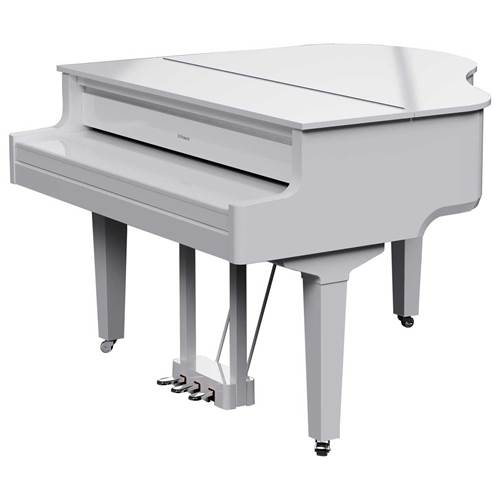 Roland GP-9M-PW Polished White Luxury Grand with Moving Keys & Flagship Technology  Roland GP-9M-PW Polished White Luxury Grand with Moving Keys & Flagship Technology