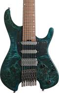 Ibanez Q547PB Q Series 7 String Poplar Burl Cosmic Blue Low Gloss