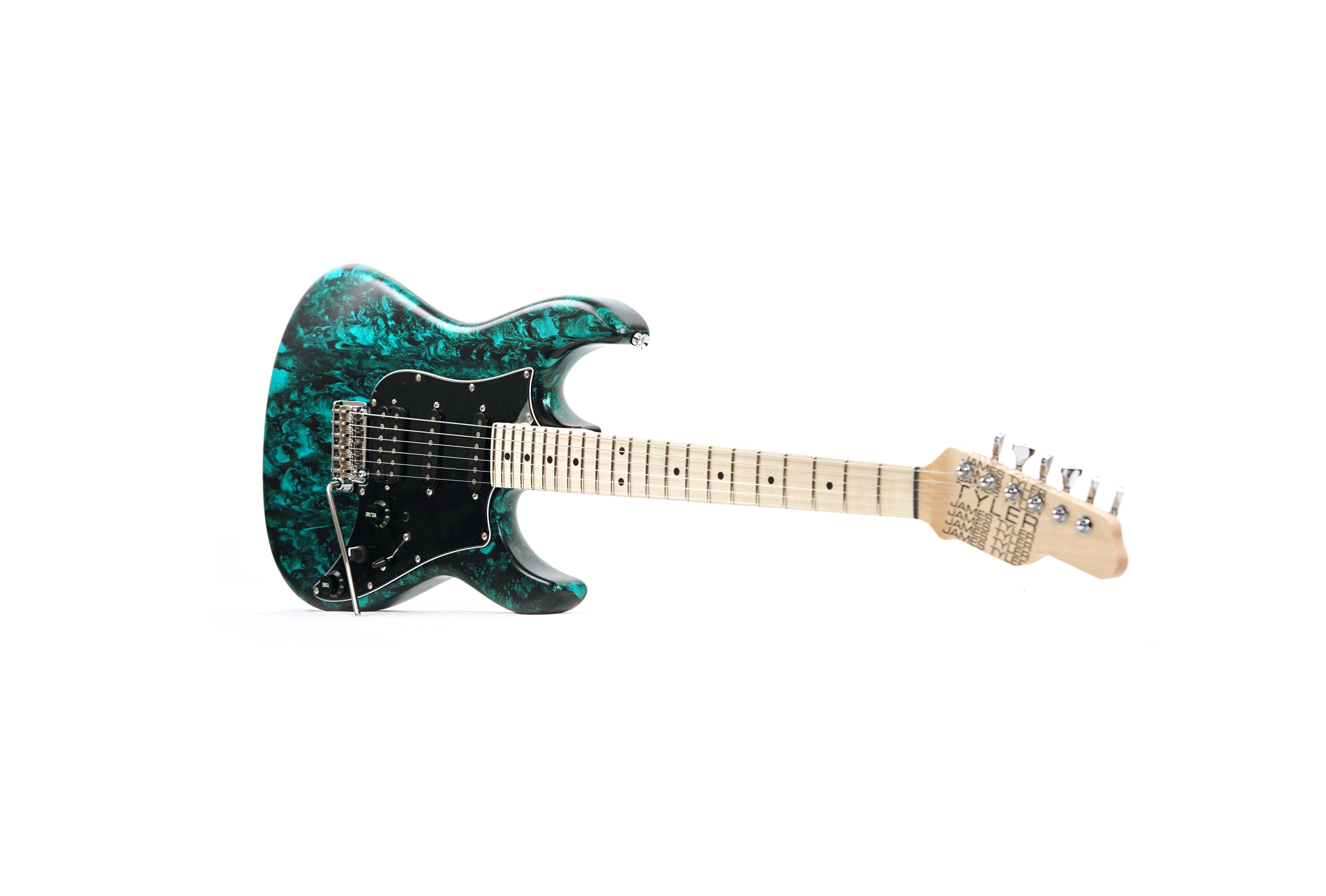 Tyler Japan Studio Elite HD Black Shmear Turquoise Tint