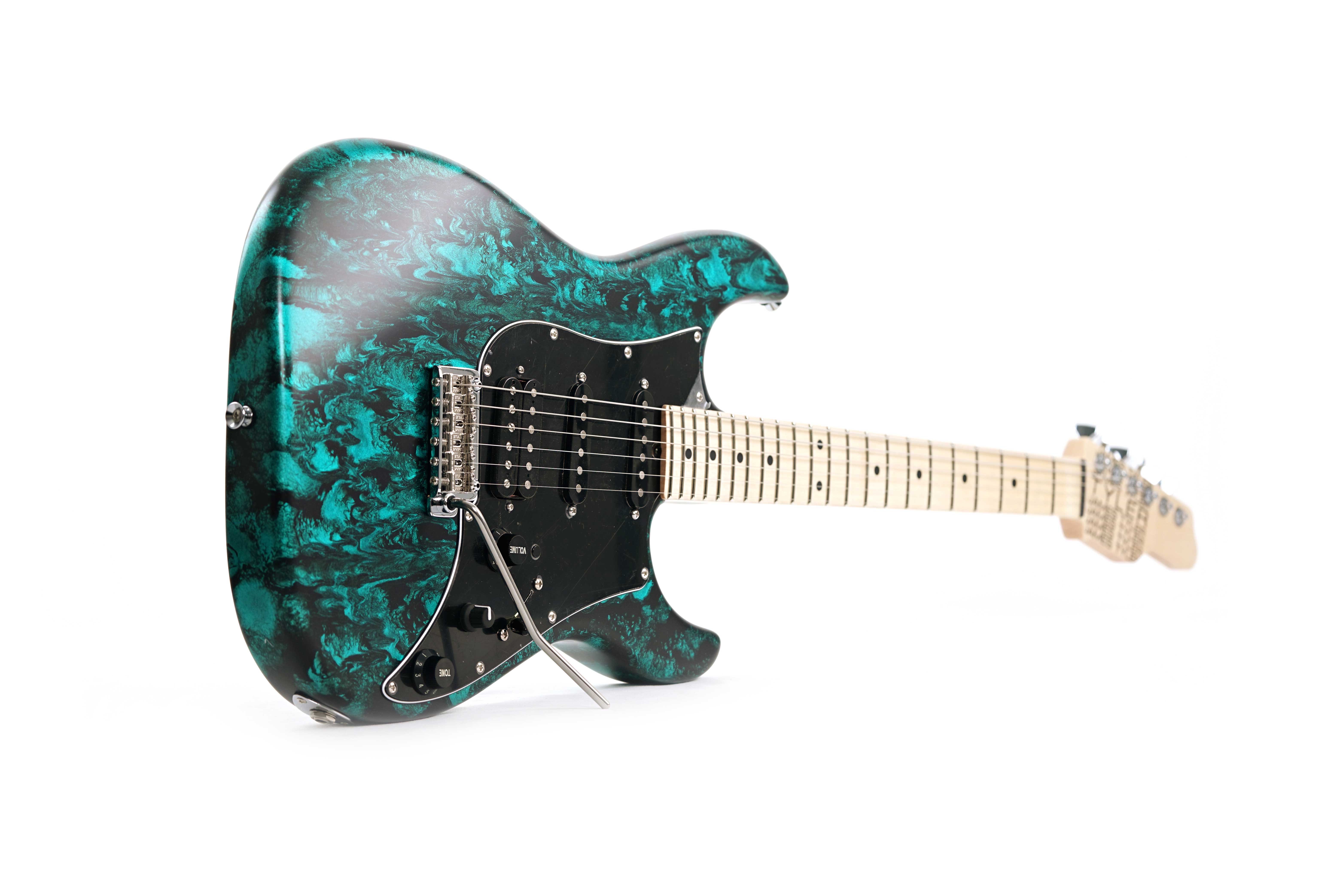 Tyler Japan Studio Elite HD Black Shmear Turquoise Tint