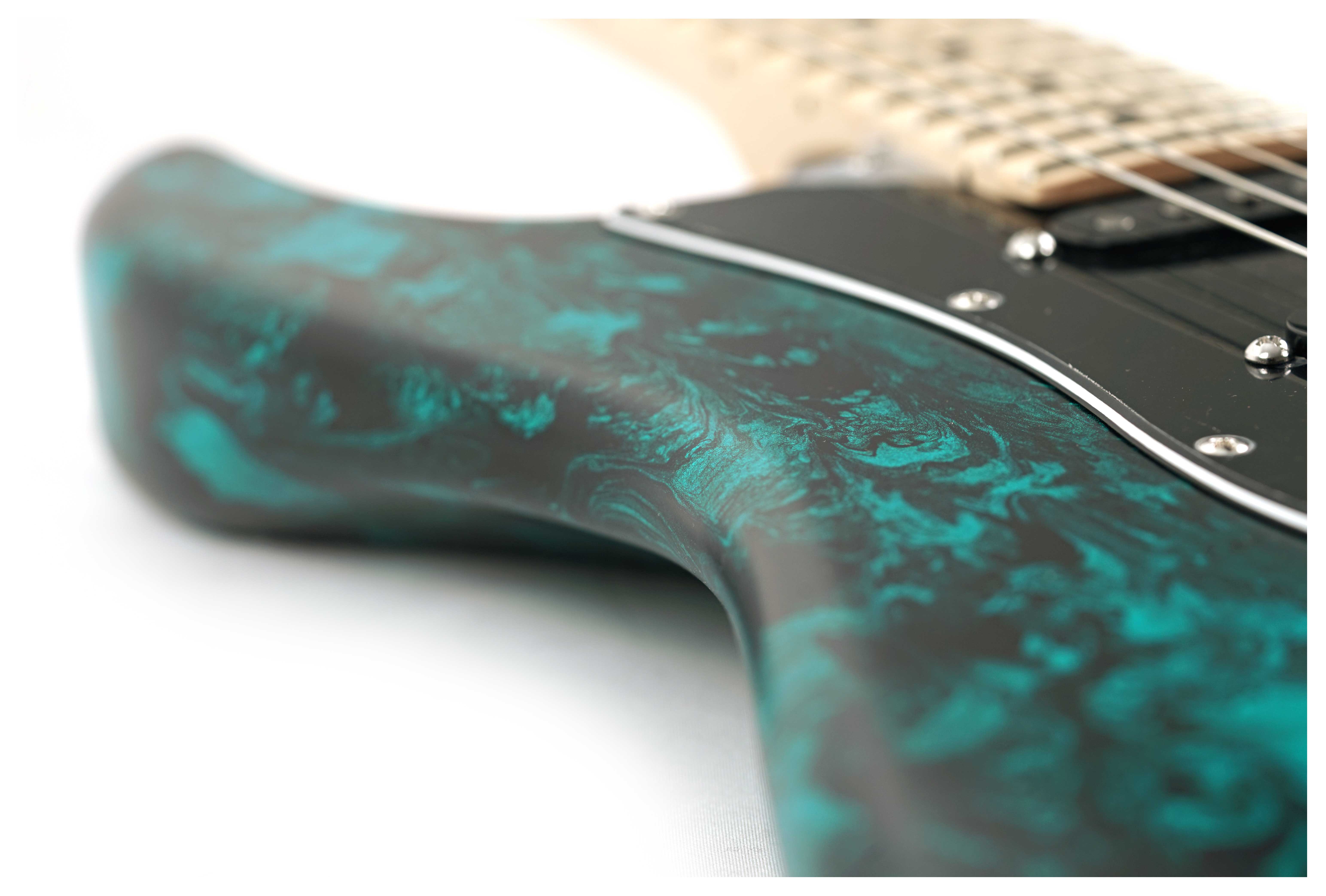 Tyler Japan Studio Elite HD Black Shmear Turquoise Tint