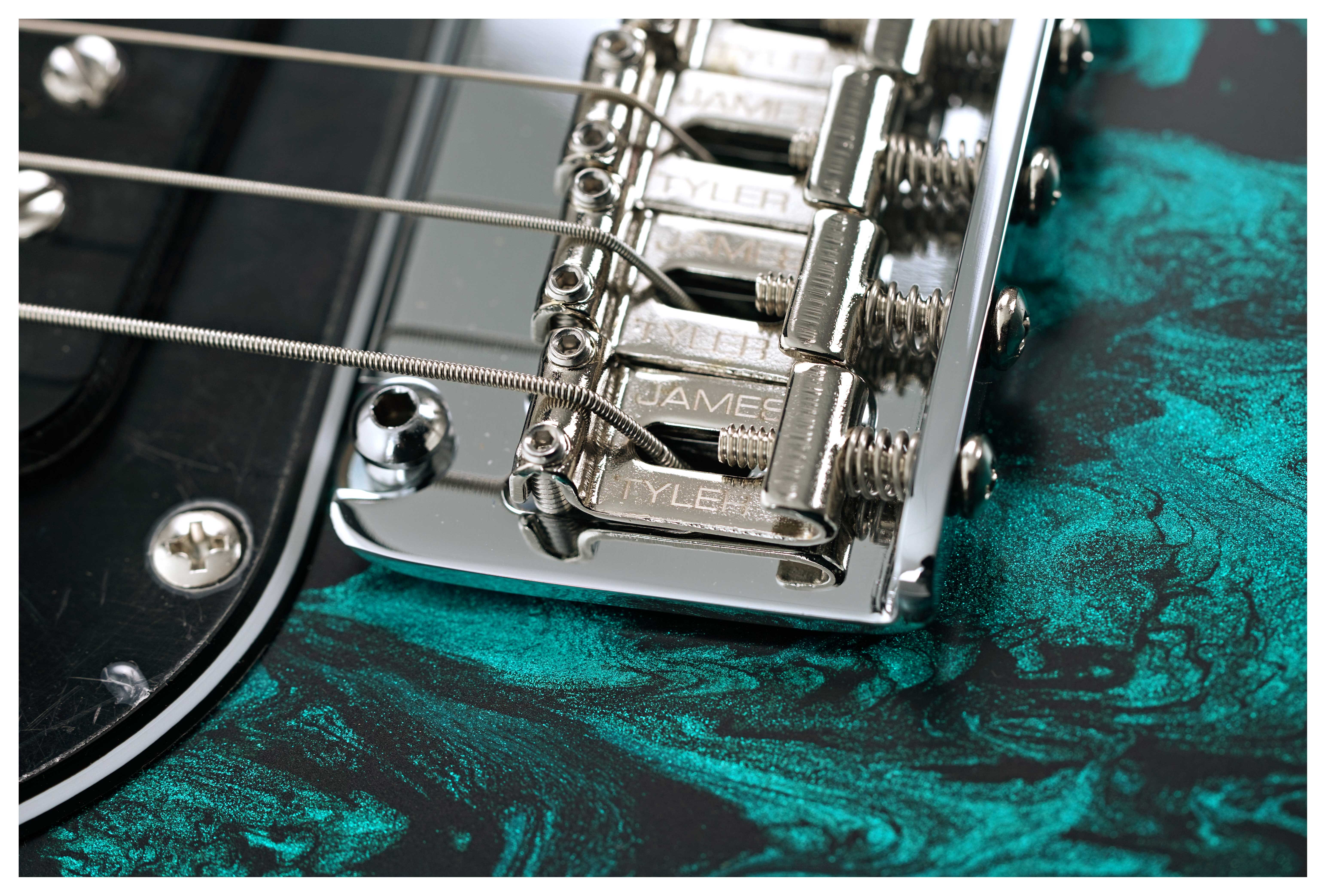 Tyler Japan Studio Elite HD Black Shmear Turquoise Tint