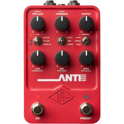 Universal Audio UAFX ANTI 1992 High Gain Amp (Nearly New) #24242096001302 Universal Audio UAFX ANTI 1992 High Gain Amp (Nearly New) #24242096001302