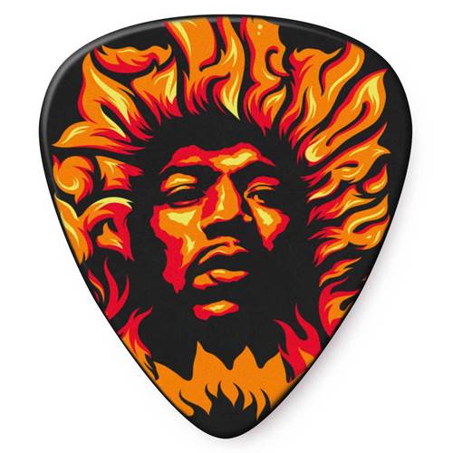 Dunlop Jimi Hendrix Voodoo Fire 6 Pack Plectrums Dunlop Jimi Hendrix Voodoo Fire 6 Pack Plectrums