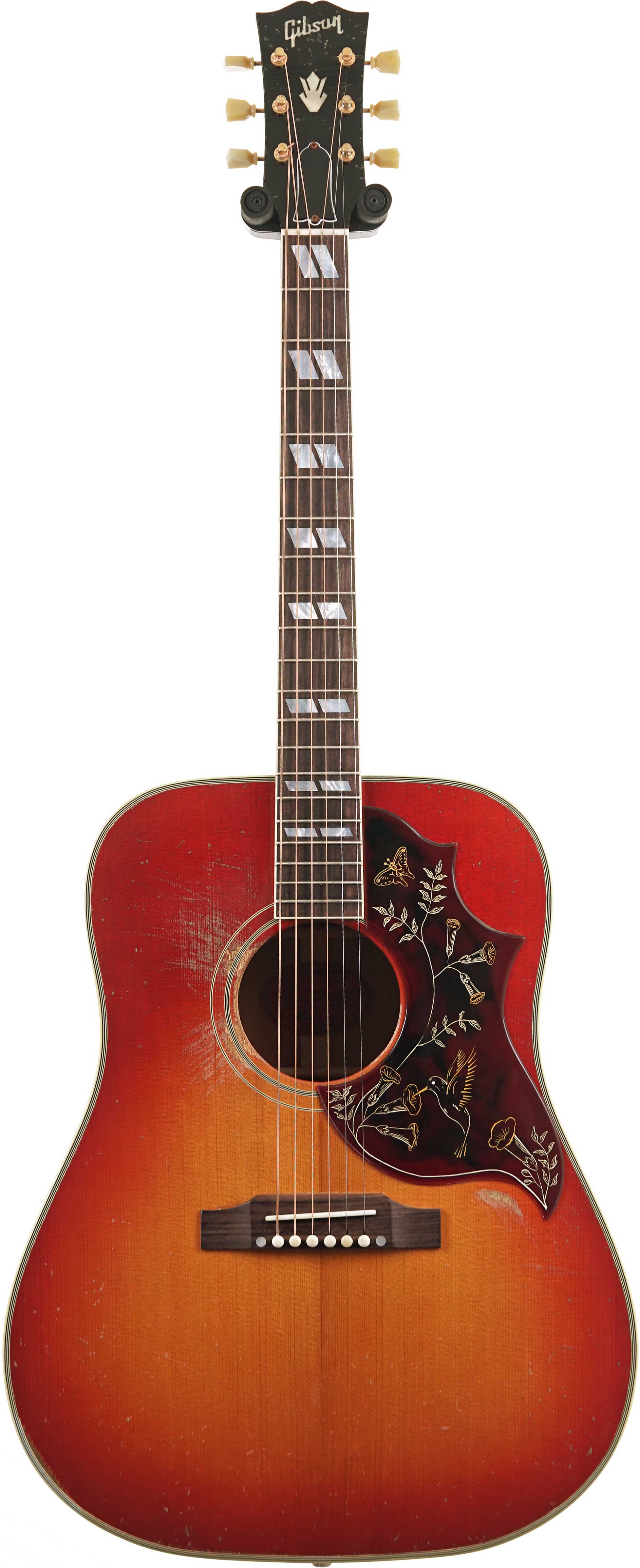 Gibson 1960 Hummingbird Heavy Aged Washed Cherry Sunburst #22905041