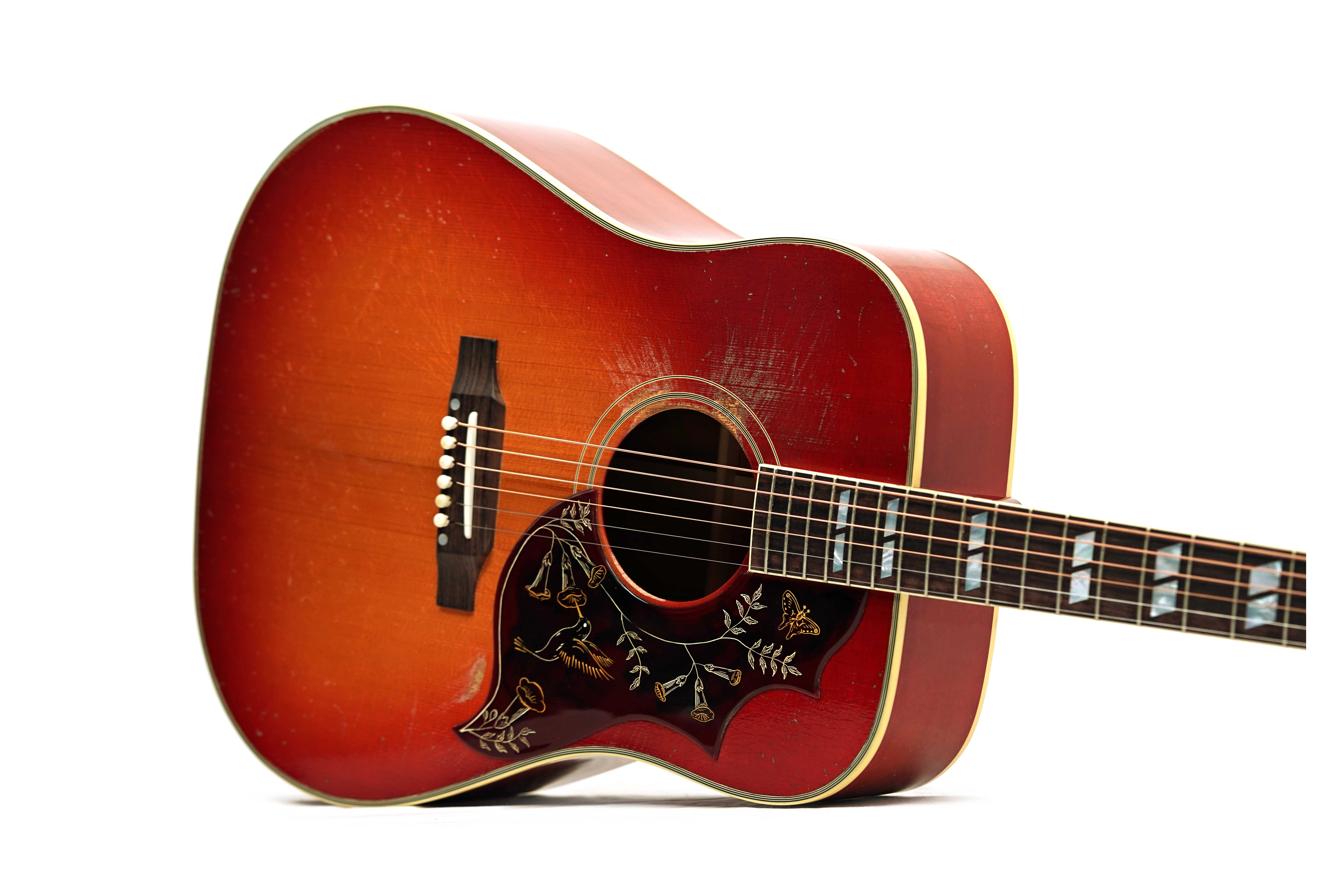 Gibson 1960 Hummingbird Heavy Aged Washed Cherry Sunburst #22905041