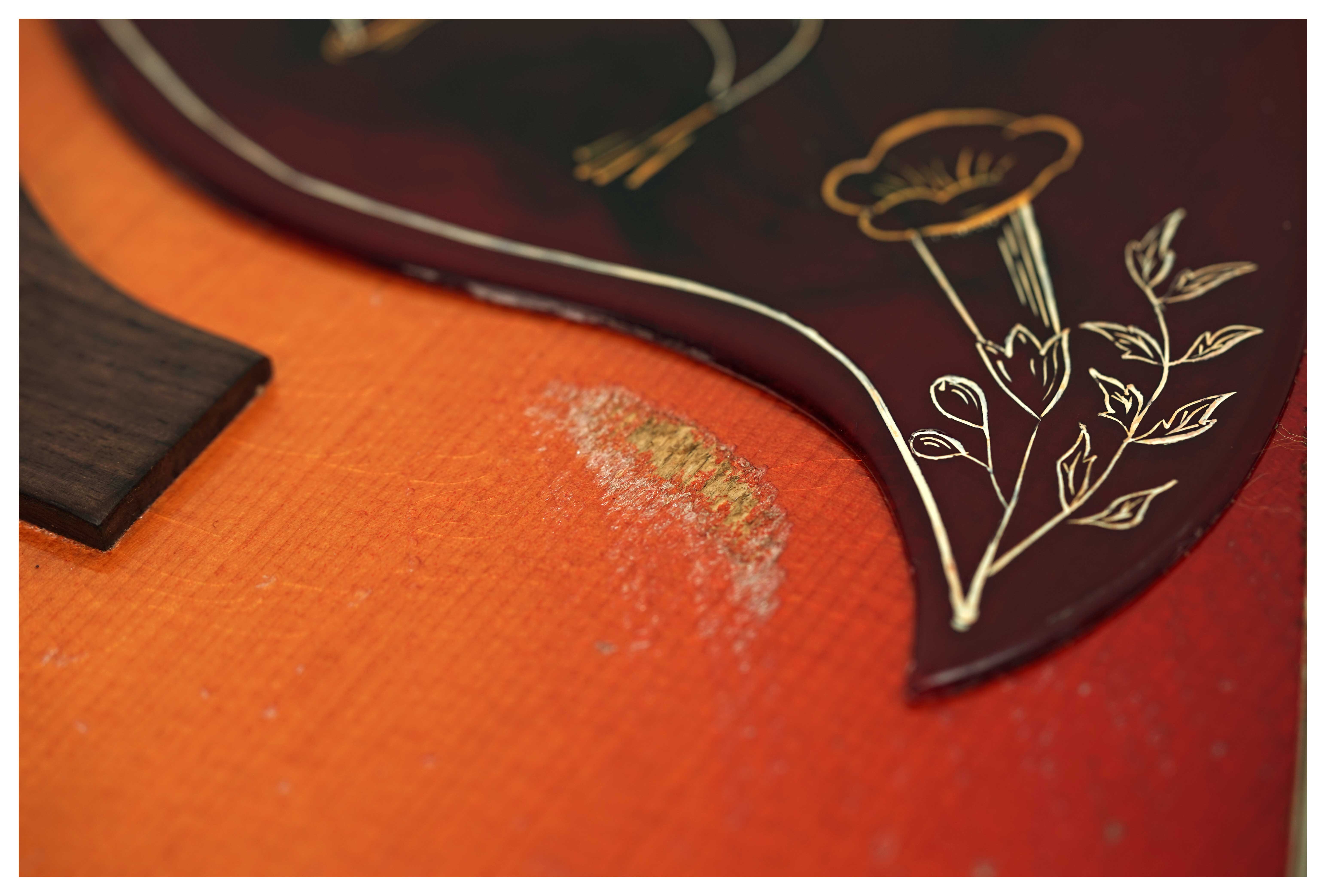 Gibson 1960 Hummingbird Heavy Aged Washed Cherry Sunburst #22905041