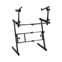 On Stage Pro Heavy Duty Folding Z Keyboard Stand with 2nd Tier Front View