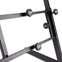 On Stage Pro Heavy Duty Folding Z Keyboard Stand with 2nd Tier Front View