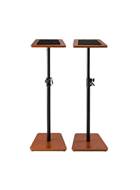On Stage Wood Monitor Stands Rosewood Pair