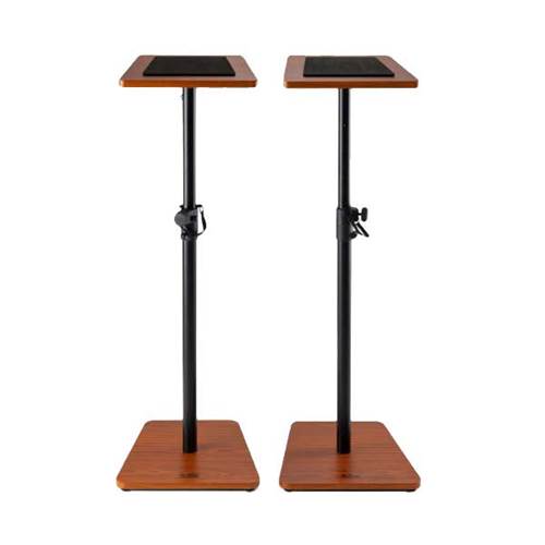 On Stage Wood Monitor Stands Rosewood Pair On Stage Wood Monitor Stands Rosewood Pair