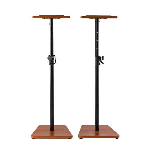 On Stage Wood Monitor Stands Rosewood Pair On Stage Wood Monitor Stands Rosewood Pair