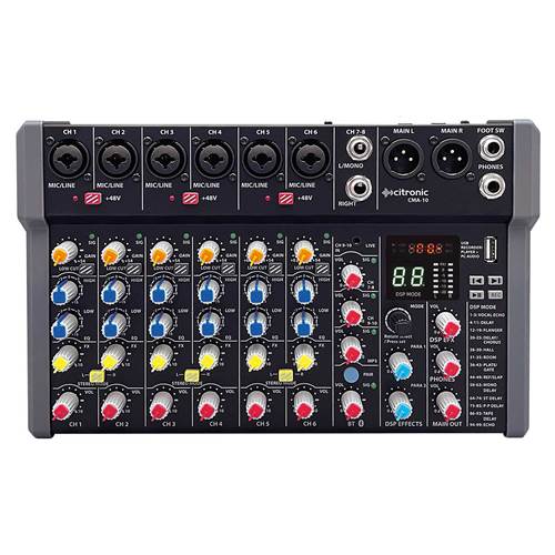 Citronic CMA-10 Compact Mixer with DSP FX and BT/USB Citronic CMA-10 Compact Mixer with DSP FX and BT/USB