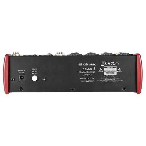 Citronic CSM-6 Mixer with USB / Bluetooth Player Citronic CSM-6 Mixer with USB / Bluetooth Player