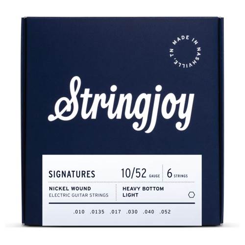 Stringjoy Signatures Heavy Bottom Light Gauge Nickel Wound Electric Strings 10-52 Stringjoy Signatures Heavy Bottom Light Gauge Nickel Wound Electric Strings 10-52