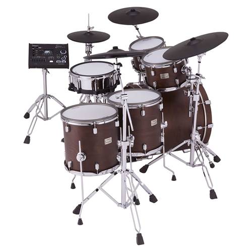 Roland VAD716-SW Kit Flagship V-Drums Acoustic Design Satin Walnut Roland VAD716-SW Kit Flagship V-Drums Acoustic Design Satin Walnut
