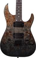 Schecter C-1 Standard Black Fade Burst Burl