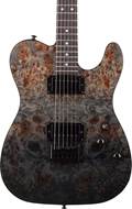 Schecter PT Standard Black Fade Burst Burl