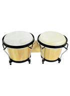 Chord Bongos 6.5 Inch and 7.5 Inch with Carry Bag Natural