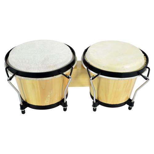 Chord Bongos 6.5 Inch and 7.5 Inch with Carry Bag Natural Chord Bongos 6.5 Inch and 7.5 Inch with Carry Bag Natural
