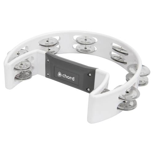 Chord Tambourines Single D White Chord Tambourines Single D White
