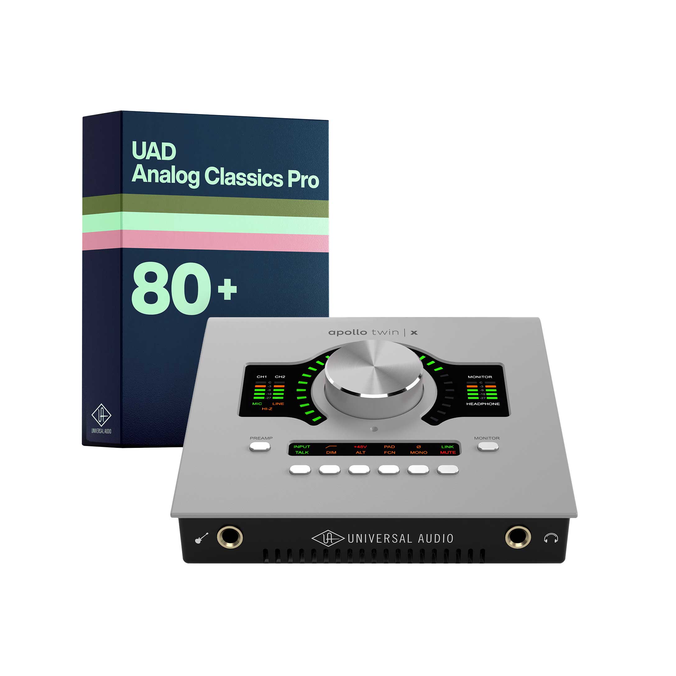 Universal Audio Apollo Twin X DUO with UAD Analog Classics Pro (Desktop/TB3/MAC/WIN)