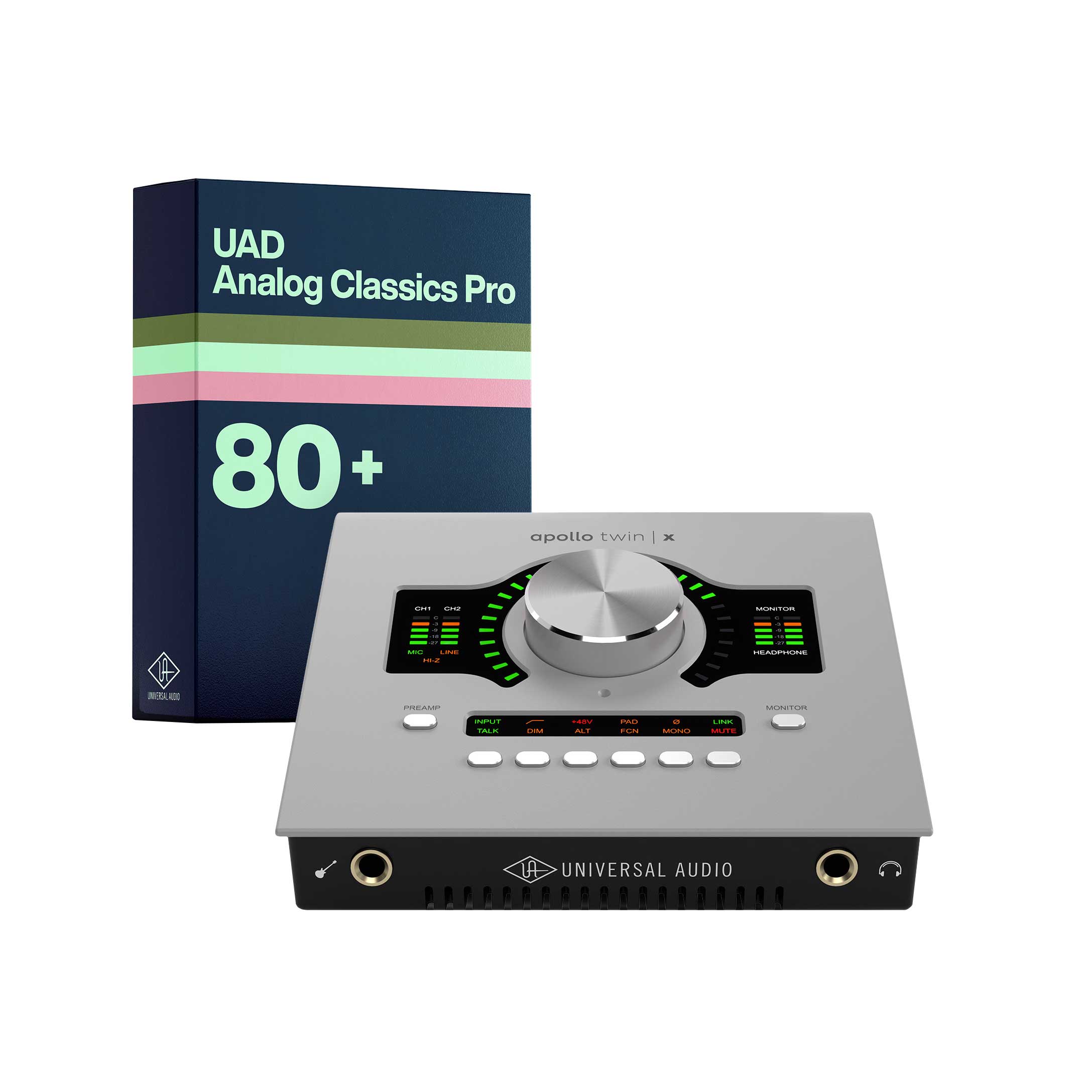 Universal Audio Apollo Twin X QUAD with UAD Analog Classics Pro (Desktop/TB3/MAC/WIN)