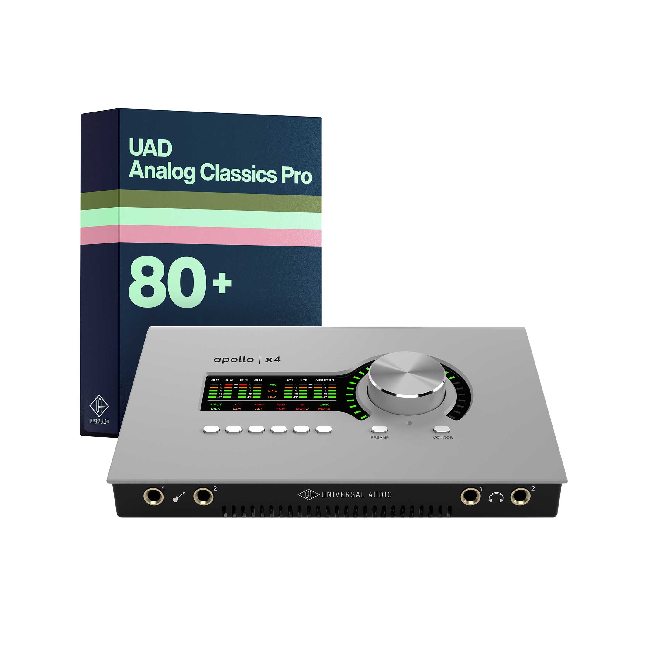 Universal Audio Apollo x4 with UAD Analog Classics Pro (Desktop/TB3/MAC/WIN)