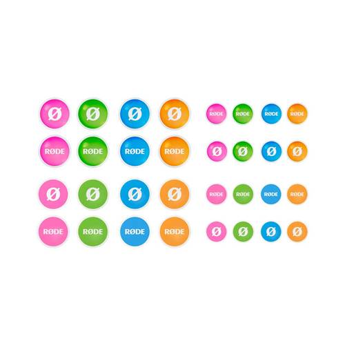 Rode COLORS 2 ID Tags For Wireless Range & Lavaliers Rode COLORS 2 ID Tags For Wireless Range & Lavaliers