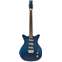 Danelectro Triple Divine Guitar Metallic Blue Front View