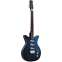 Danelectro Triple Divine Guitar Metallic Blue Front View