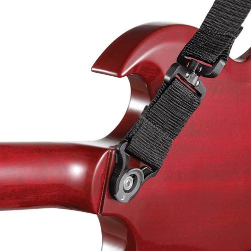 D'Addario Auto Lock Swivel Polypro Guitar Strap Black D'Addario Auto Lock Swivel Polypro Guitar Strap Black