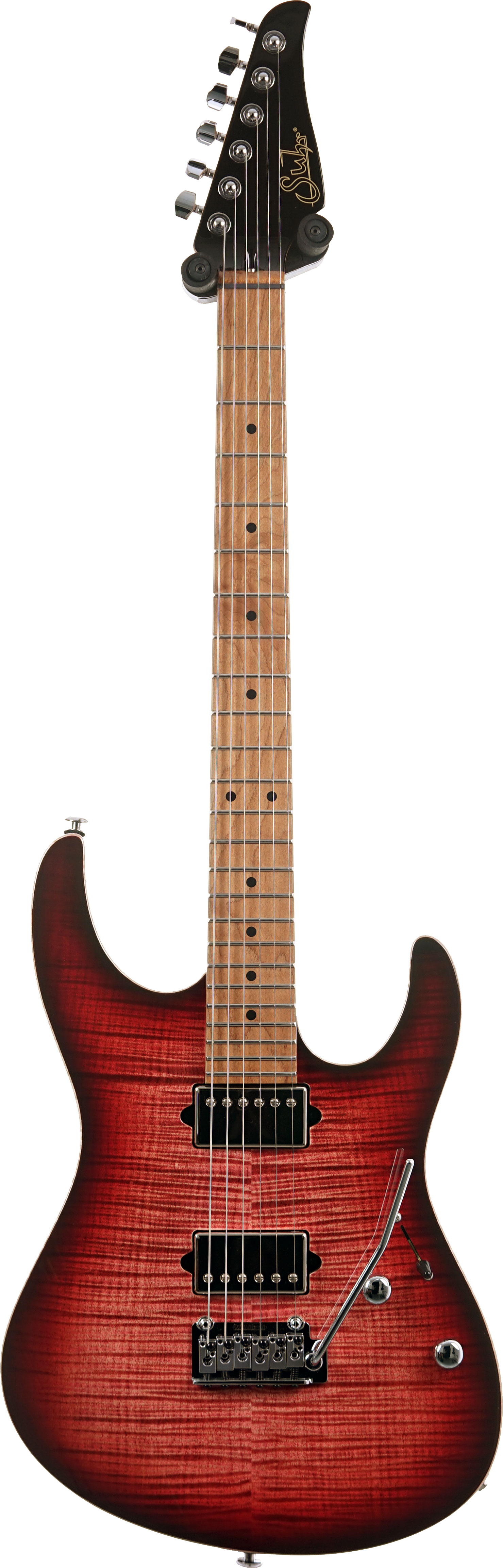 Suhr Modern HH Flame Maple Faded Trans Wine Red Burst #87877