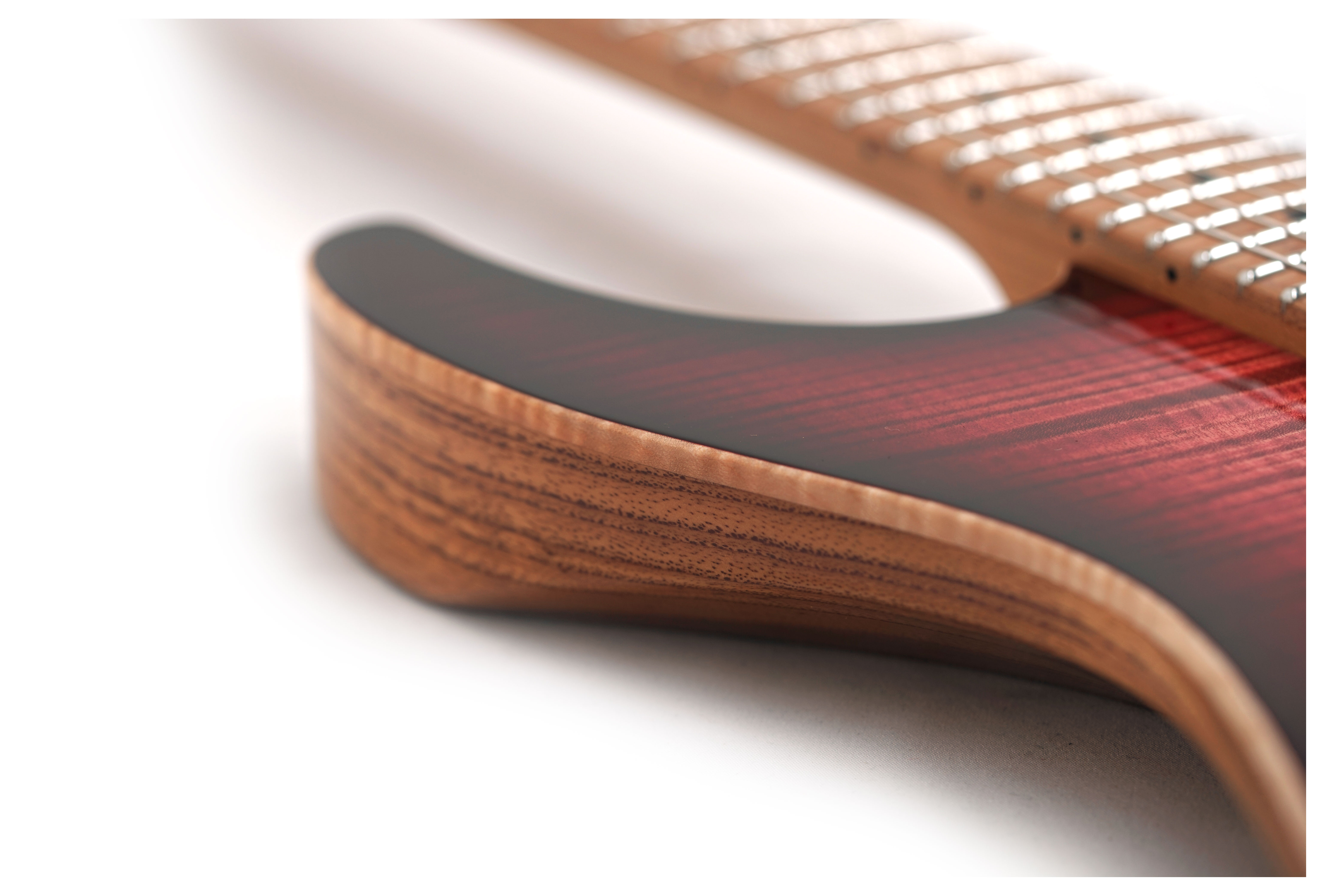 Suhr Modern HH Flame Maple Faded Trans Wine Red Burst #87877