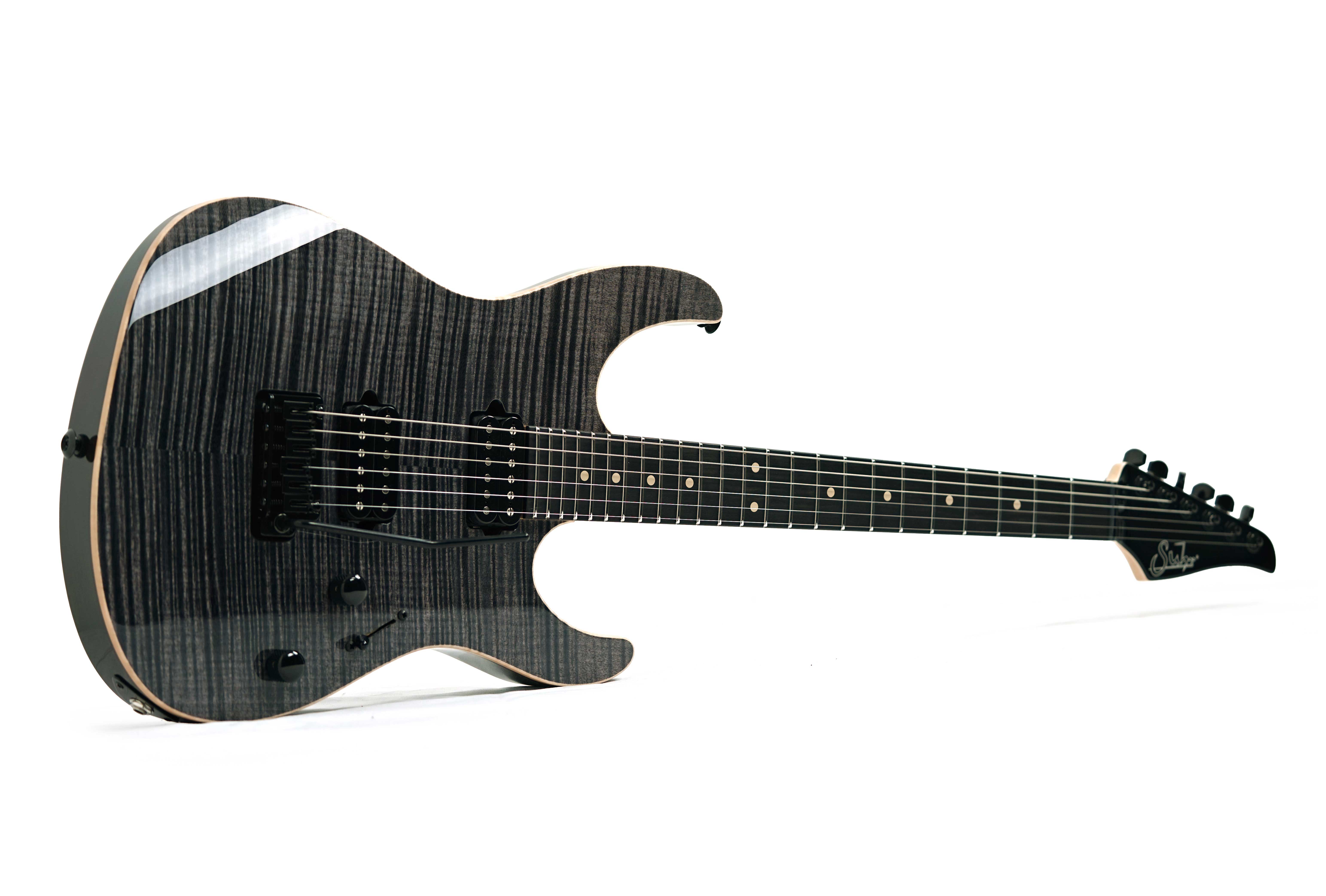 Suhr Modern HH Flame Maple Trans Charcoal Ebony Fingerboard #87869