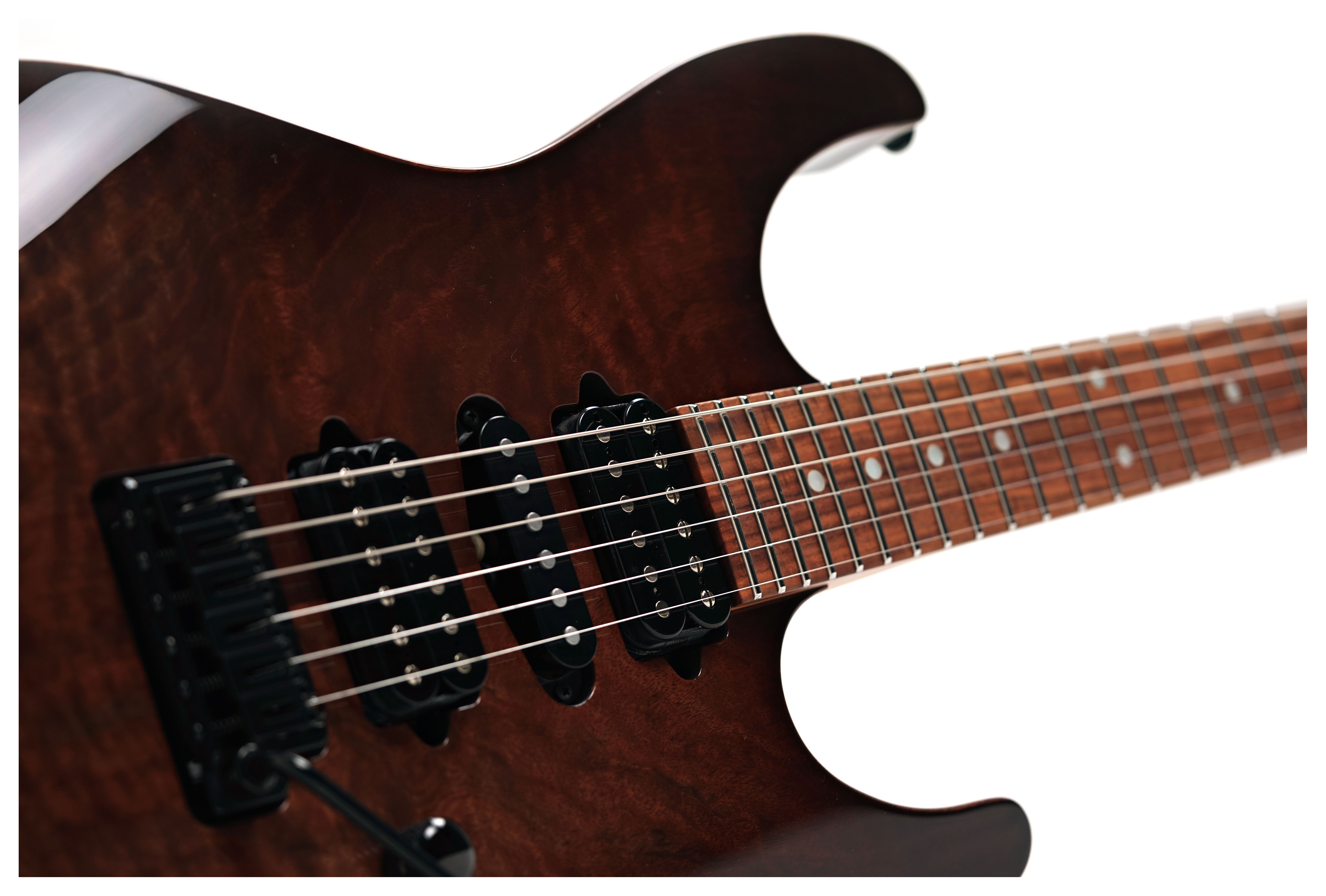 Suhr Modern Figured Walnut Natural Burst HSH Pau Ferro Fingerboard #87866