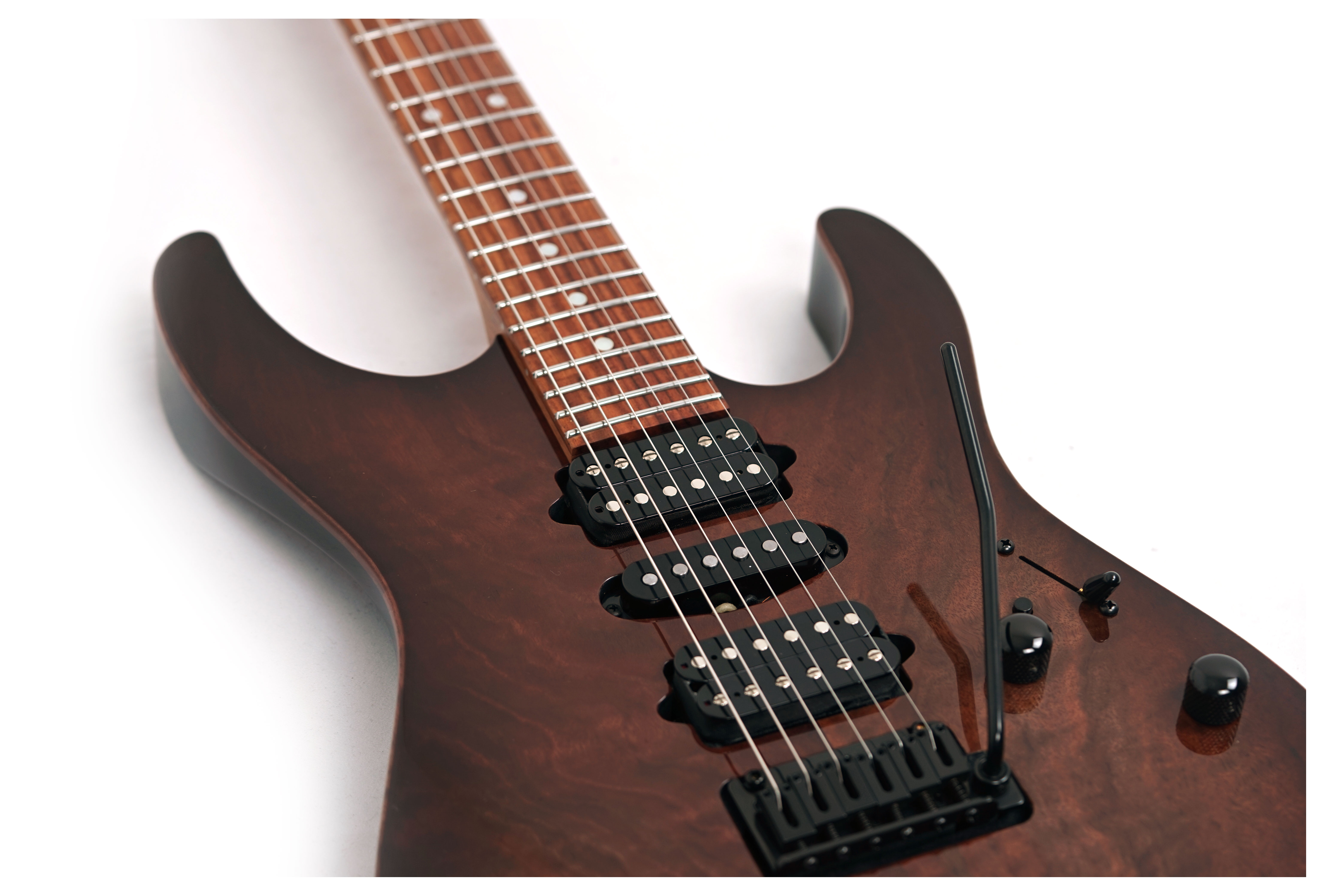 Suhr Modern Figured Walnut Natural Burst HSH Pau Ferro Fingerboard #87866